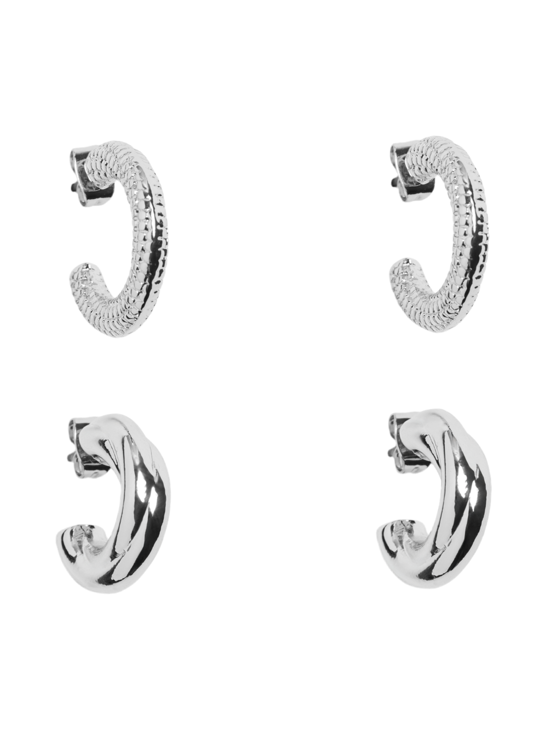 PCSIA Earrings - Silver Colour